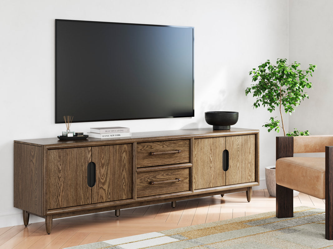 W769-68 TV Stand 85"L (Brown) (HH)