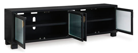 W786-78 TV Stand 85"L (Black) (HH)