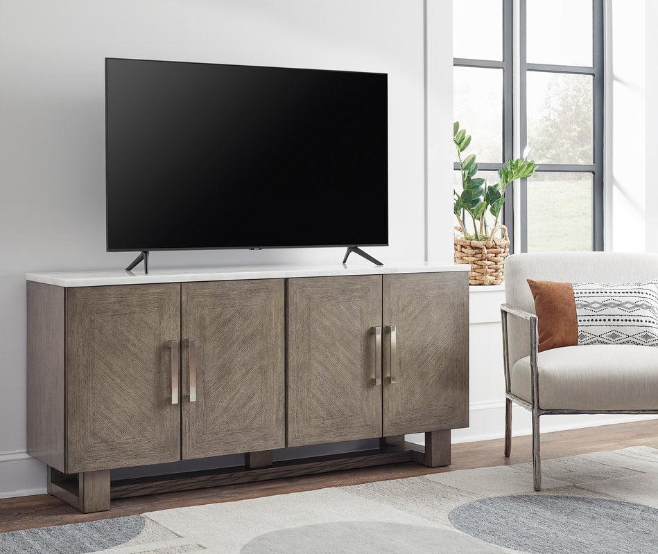 W854-68 TV Stand 68"L (MARBLE TOP) (HH)
