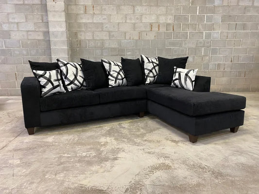 Black Sectional (HH)