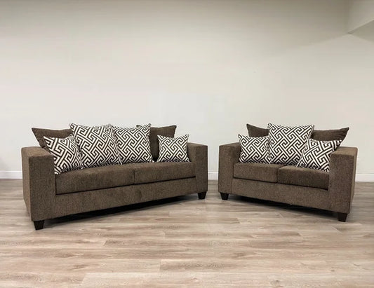 Mocha Sofa & Loveseat Set HP