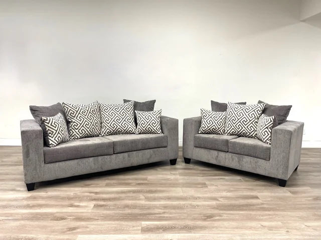 Smoke Sofa & Loveseat Set HP