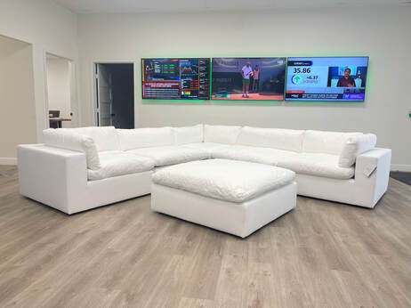 XL CLOUD WHITE Sectional + Ottoman Set (HH)