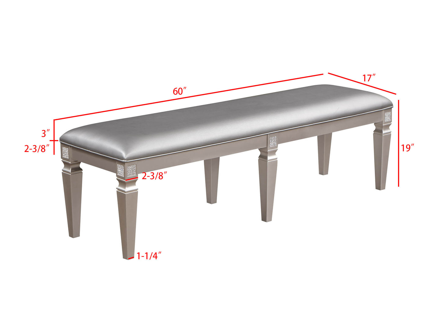 KLINA LEG TABLE DINING GROUP (CM)