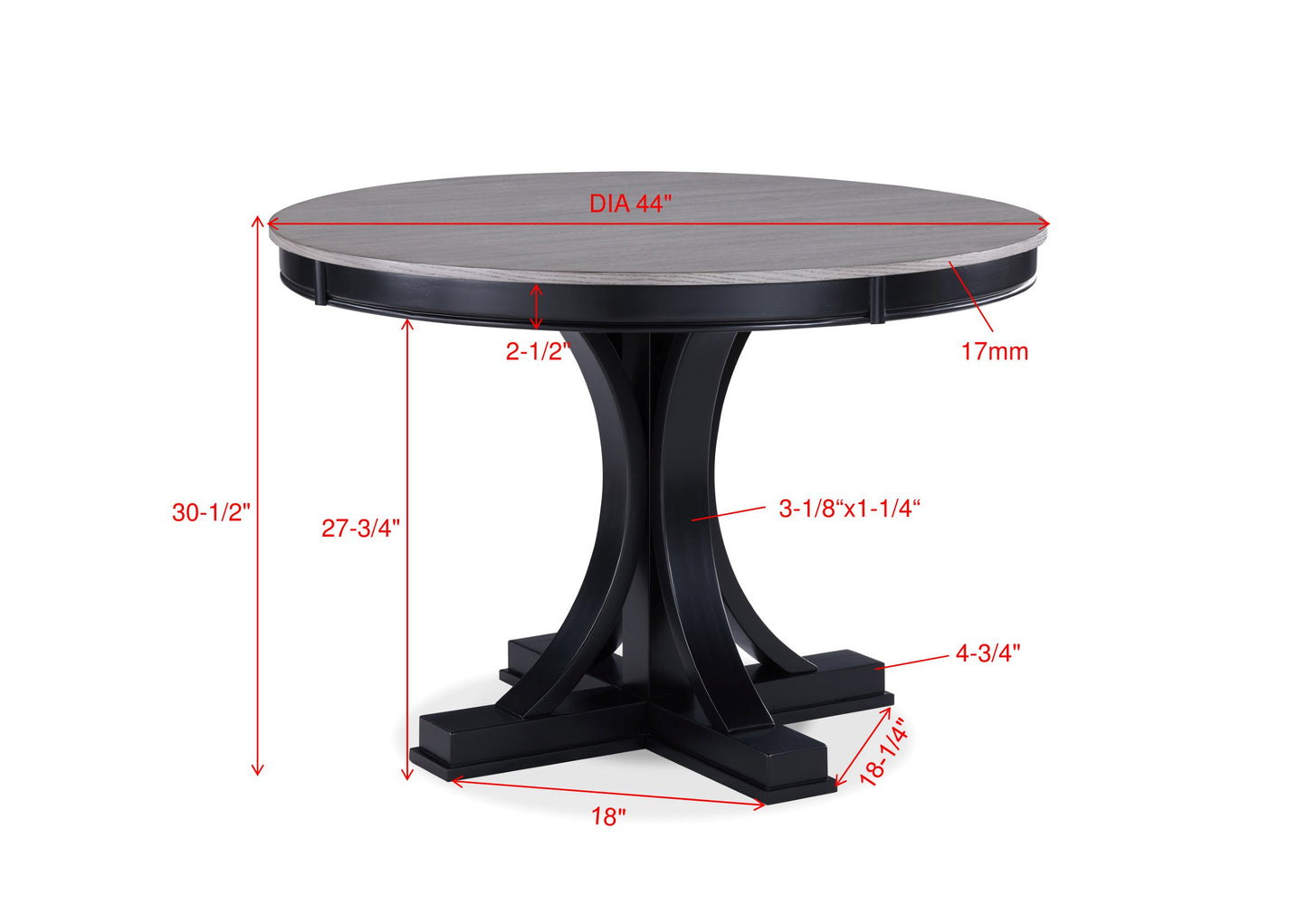 HARRIET ROUND DINING TABLE (CM)