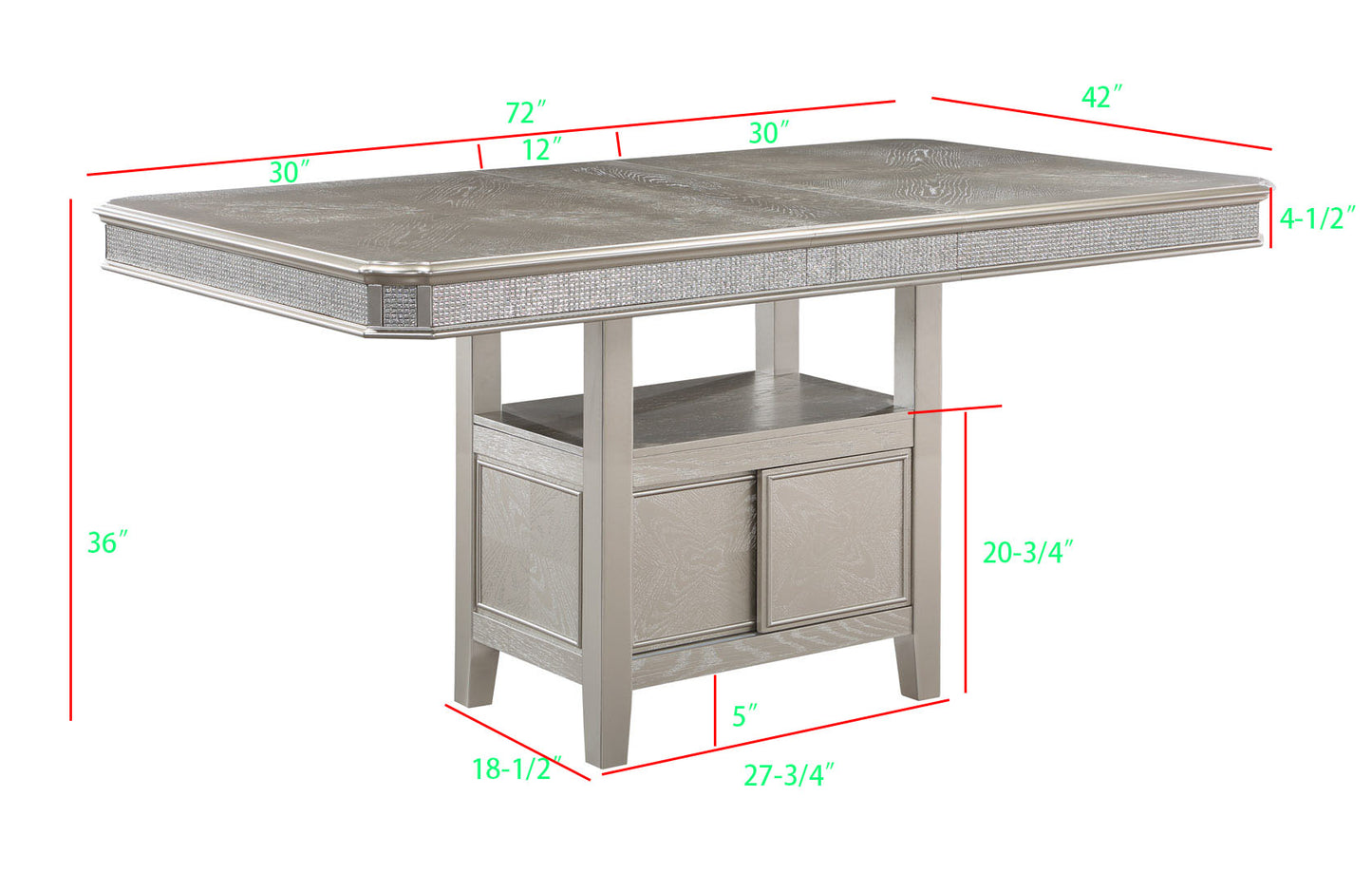 KLINA COUNTER HEIGHT DINING (CM)