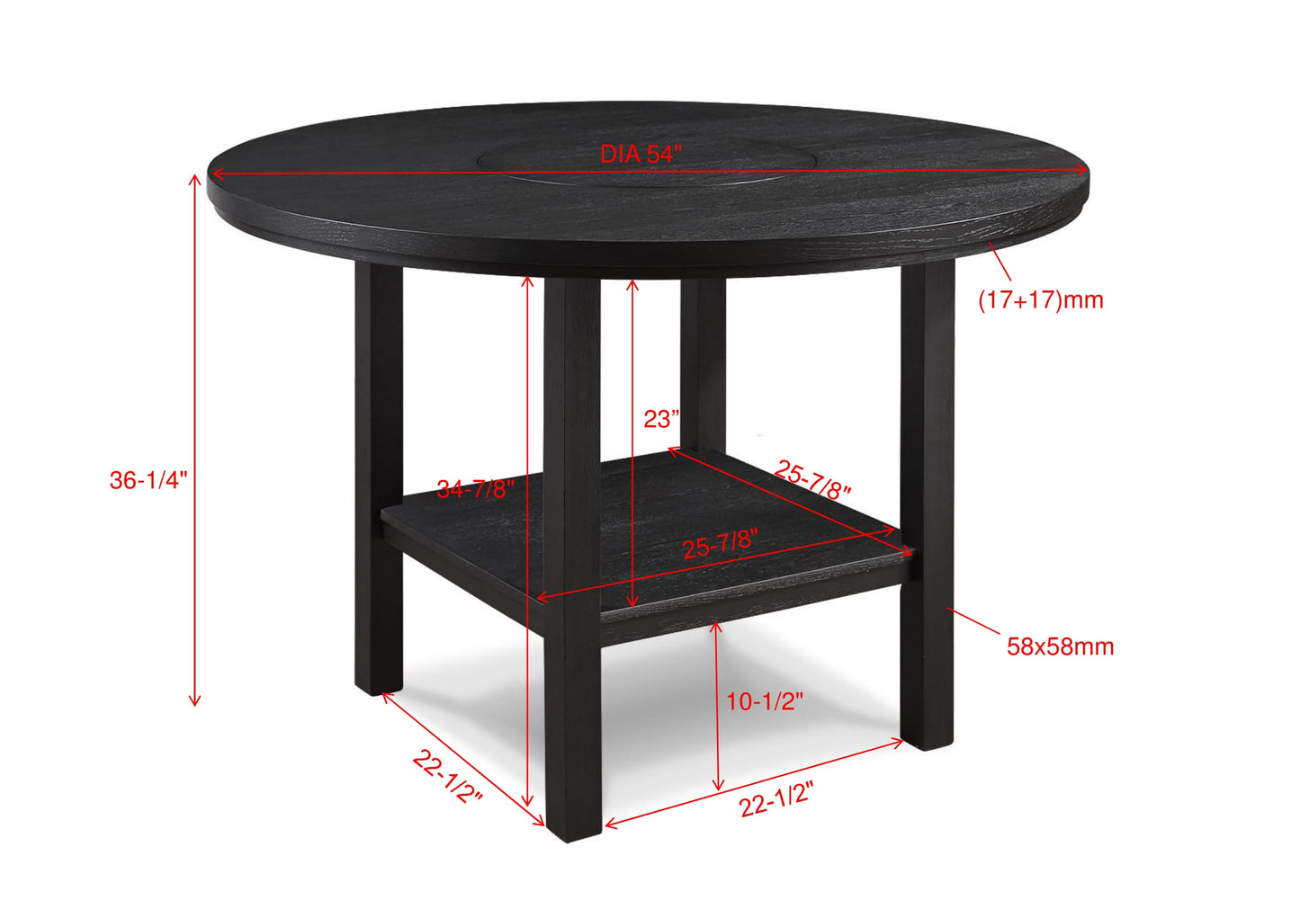 GUTHRIE COUNTER HEIGHT DINING (CM)