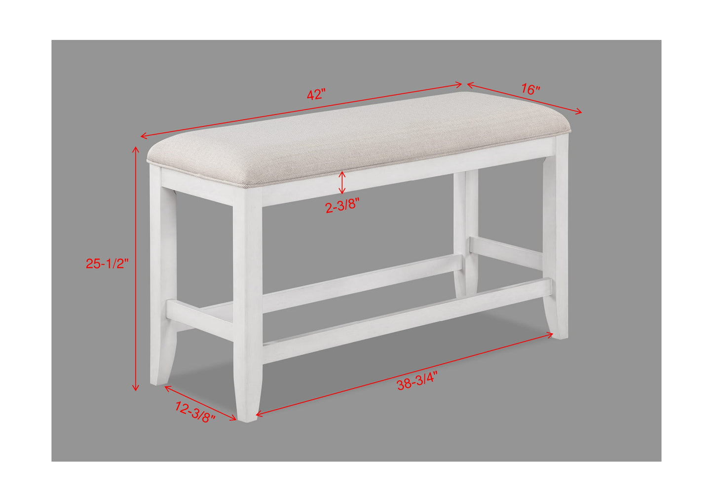 WENDY COUNTER HEIGHT BENCH