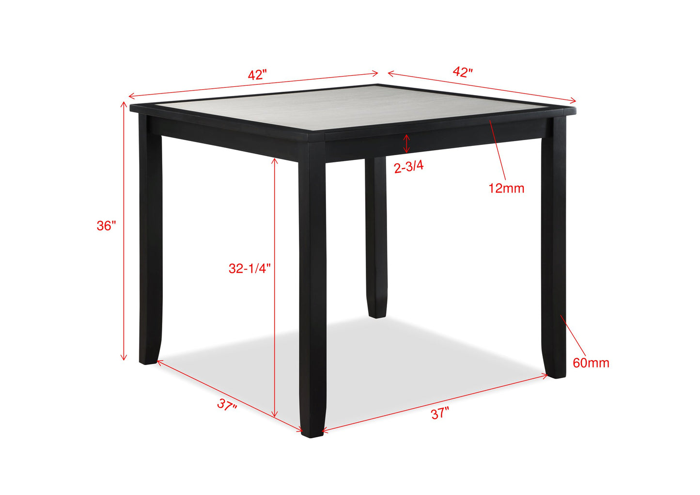 SALVADOR 5-PK COUNTER HEIGHT SET (CM)