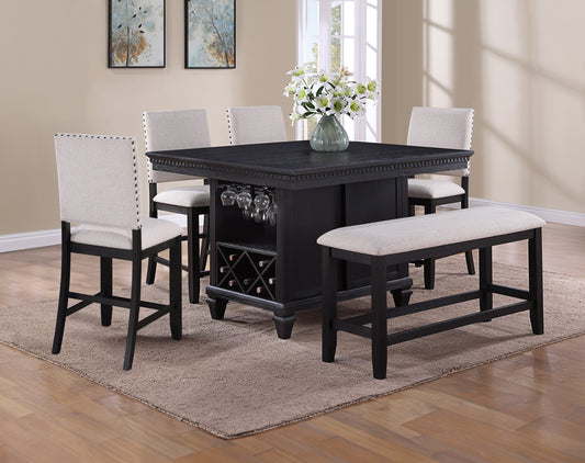 REGENT COUNTER HEIGHT CHARCOAL BLACK DINING (CM)