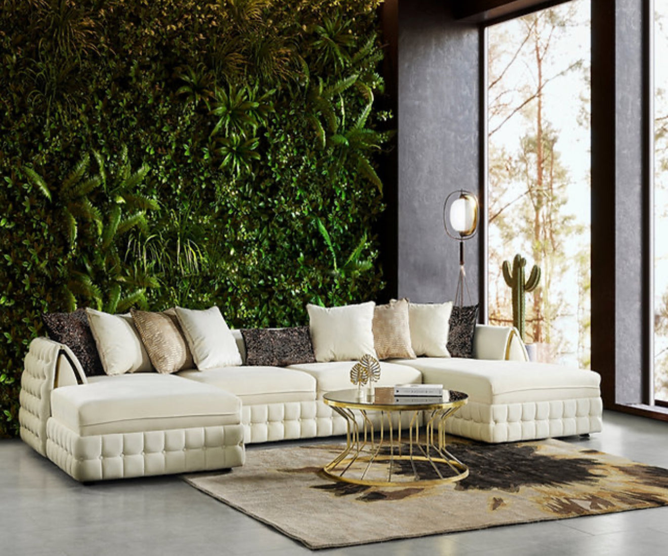 Sicilya Sectional (Off White) (NE)