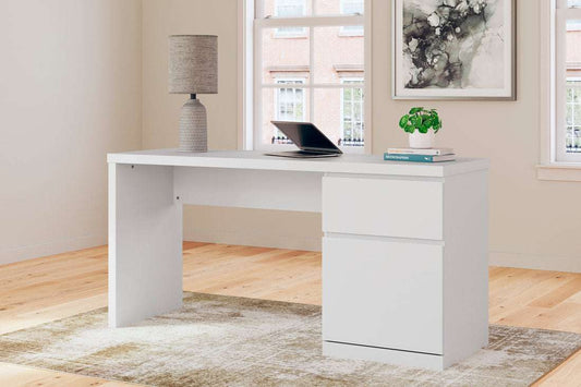 H9630-134 - Office Desk (White) (HH)
