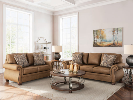 Ashley Earth Sofa & Loveseat Set