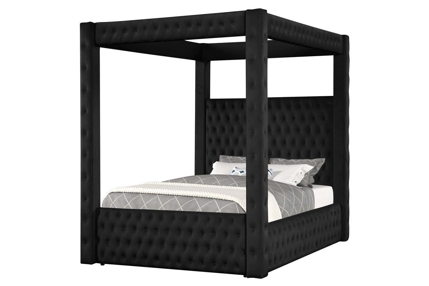 ANNABELLE CANOPY BED BLACK (CM)