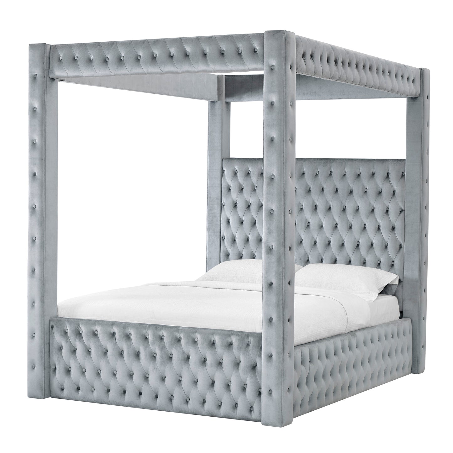 ANNABELLE CANOPY BED GREY (CM)