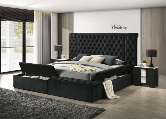 LILIANA BLACK BED FRAME (CM)