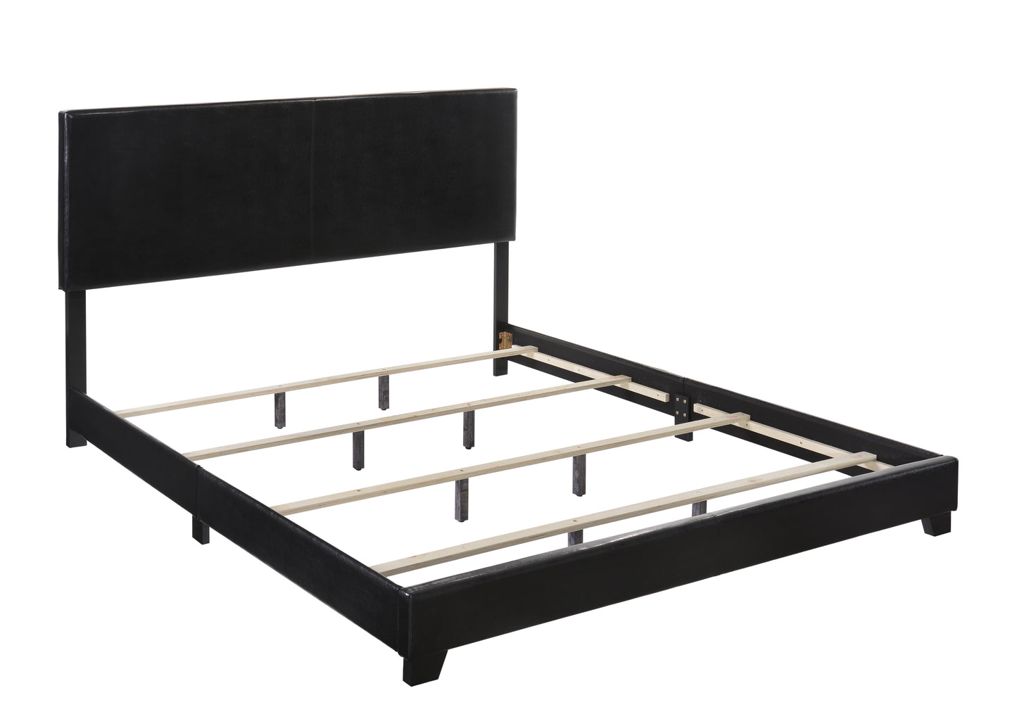 ERIN COMPLTE BLACK PU BED (CM)