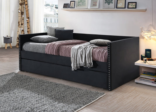 SADIE BLACK VELVET DAYBED (CM)