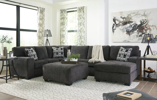 Ashley Ballinasloe 3PC Sectional (Smoke) (NE)