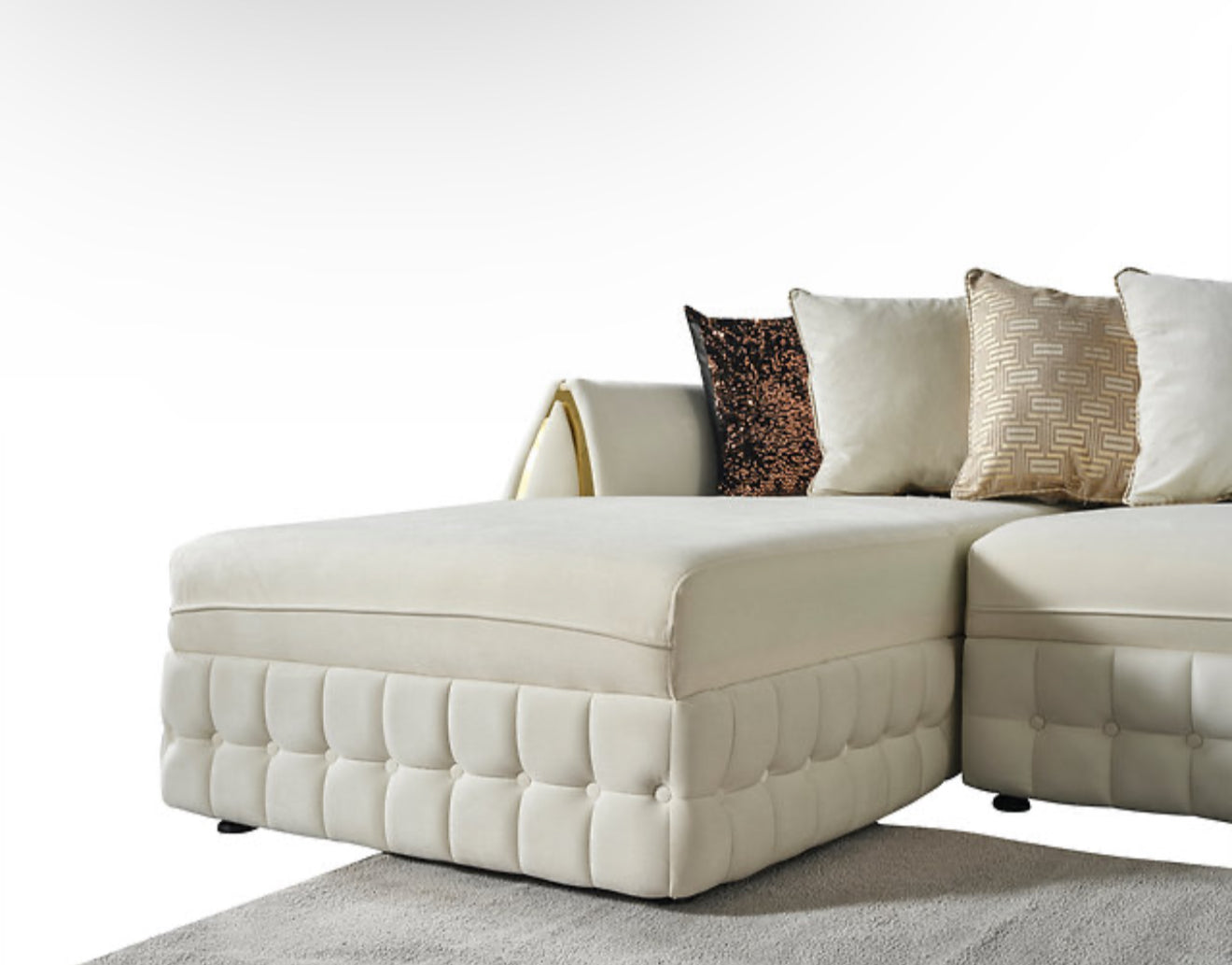 Sicilya Sectional (Off White) (NE)