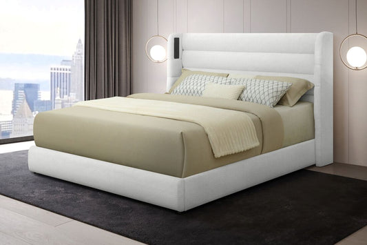 Hero White Platform Bed (HH)