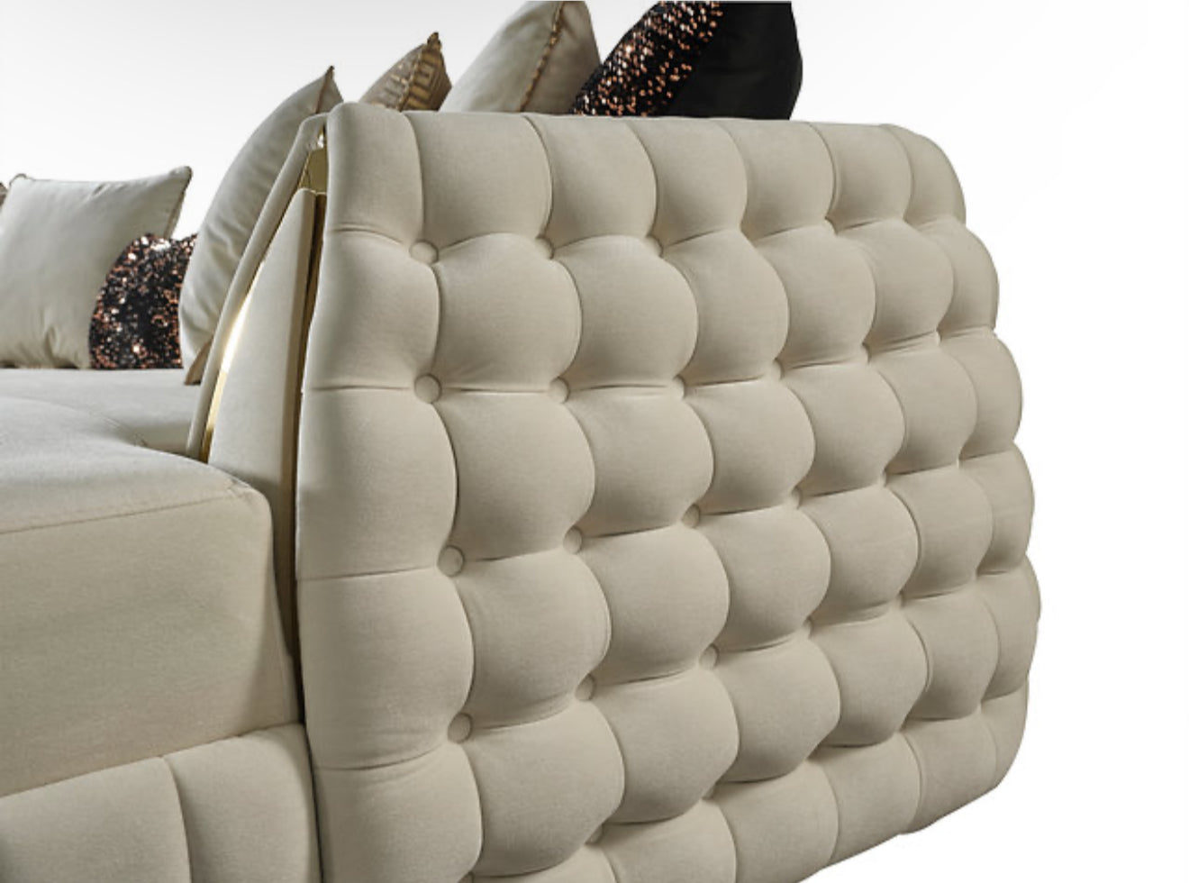 Sicilya Sectional (Off White) (NE)