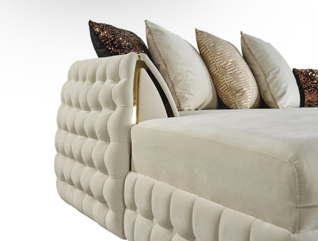 Sicilya Sectional (Off White) (NE)