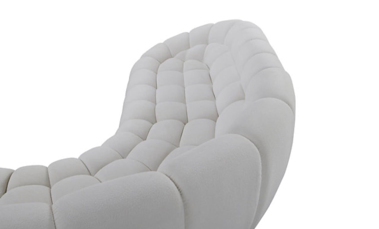 Bubbles Sectional (White) (NE)