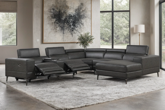 MILANO GRAY- 6PC Power Reclining Sectional (HH)