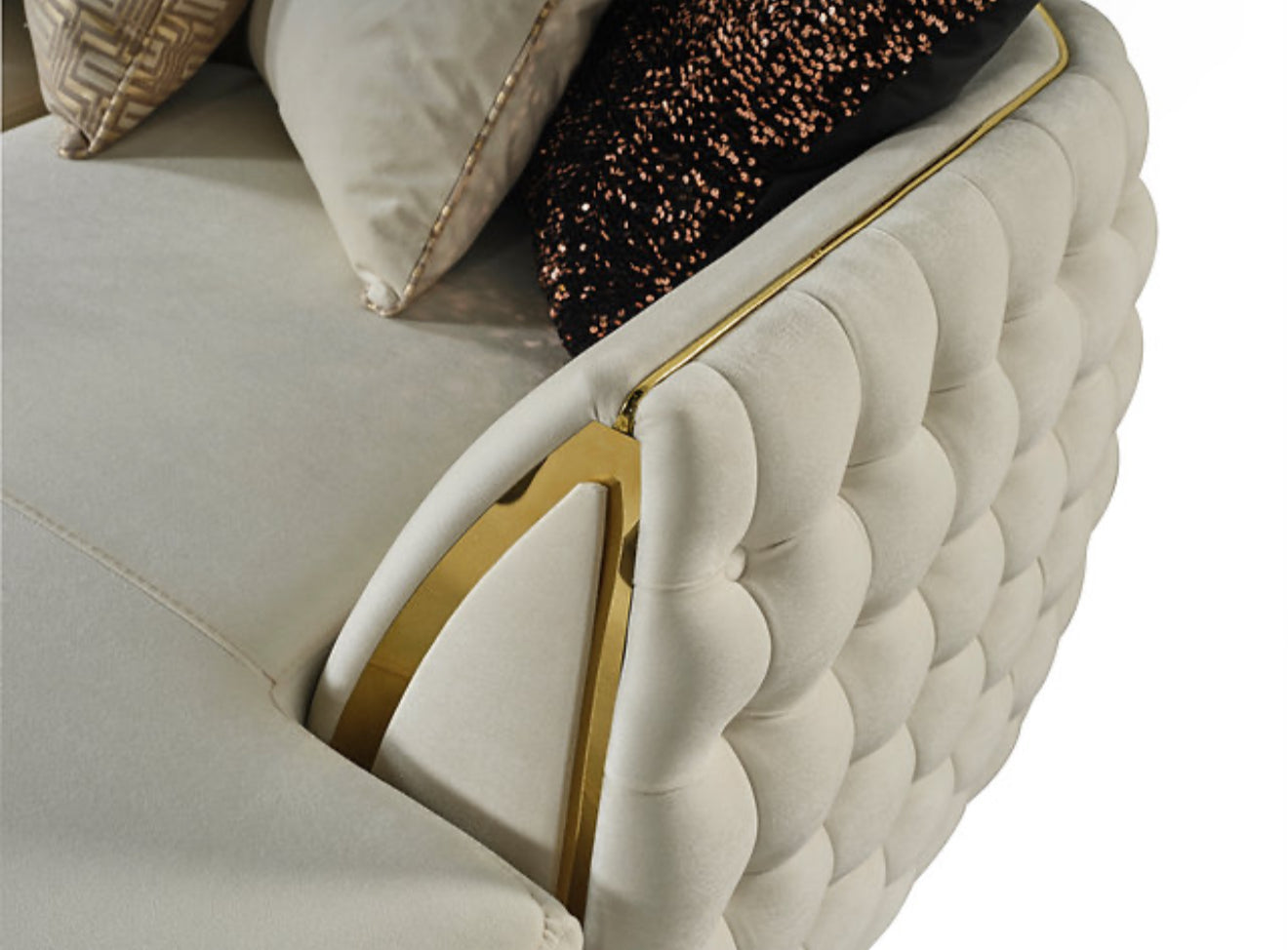 Sicilya Sectional (Off White) (NE)