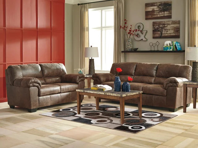 Ashley Coffee - Sofa & Loveseat Set (HH)