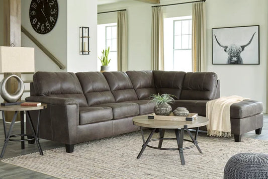 Ashley Smoke- Sectional RAF Chaise