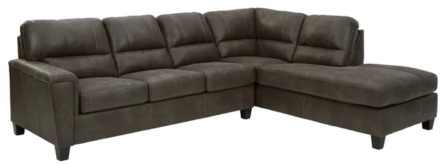 Ashley Smoke- Sectional RAF Chaise