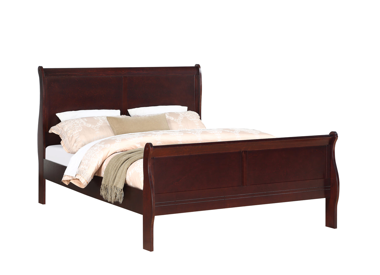 LOUIS PHILIP CHERRY BEDROOM GROUP (CM)