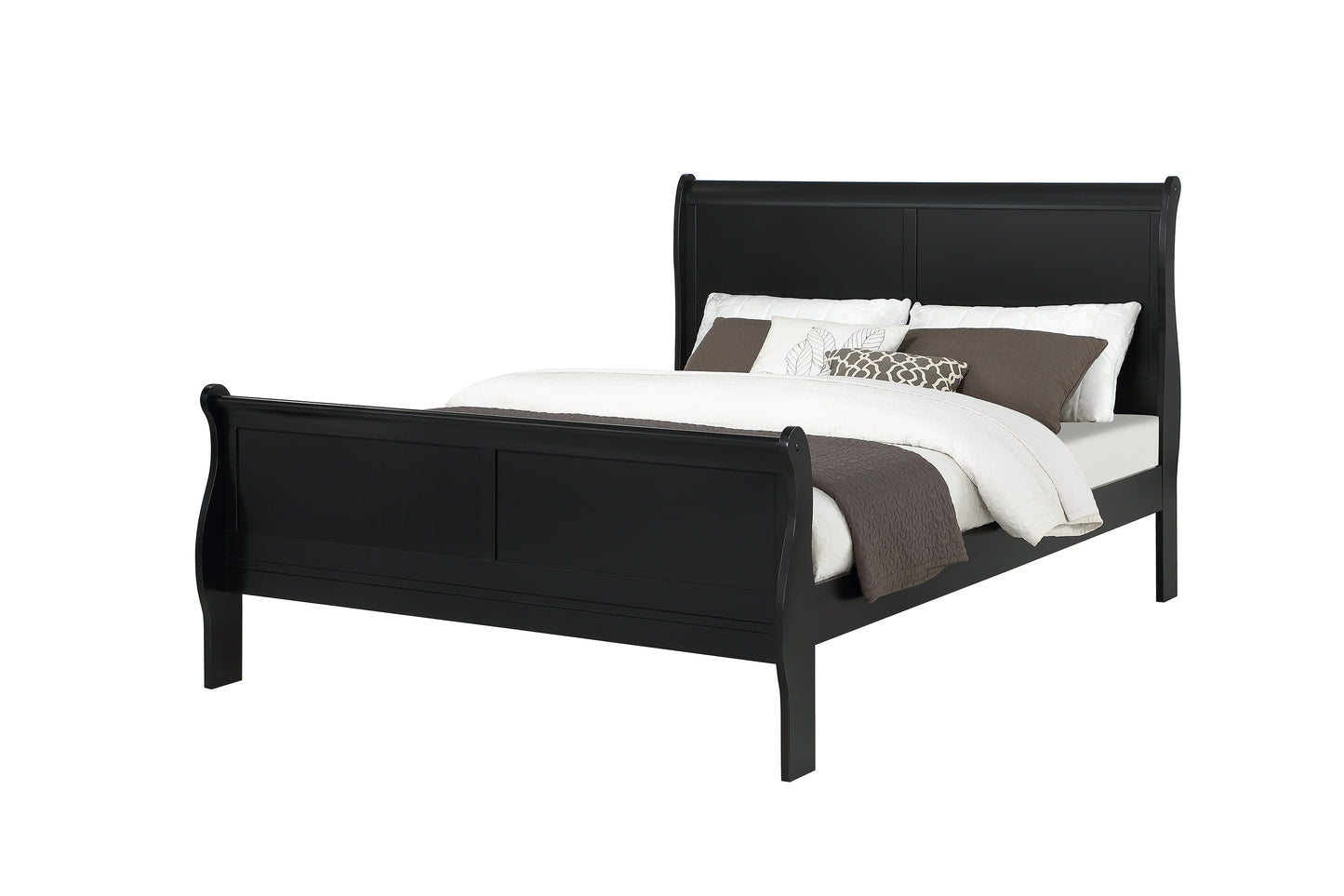 LOUIS PHILIP BEDROOM GROUP (BLACK) (CM)