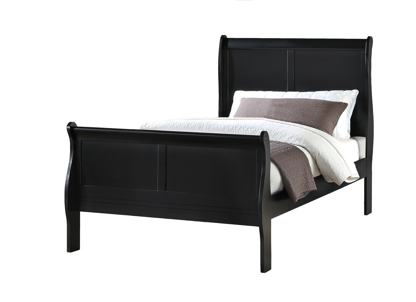 LOUIS PHILIP BEDROOM GROUP (BLACK) (CM)