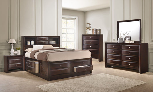 EMILY BEDROOM GROUP (DARK CHERRY) (CM)