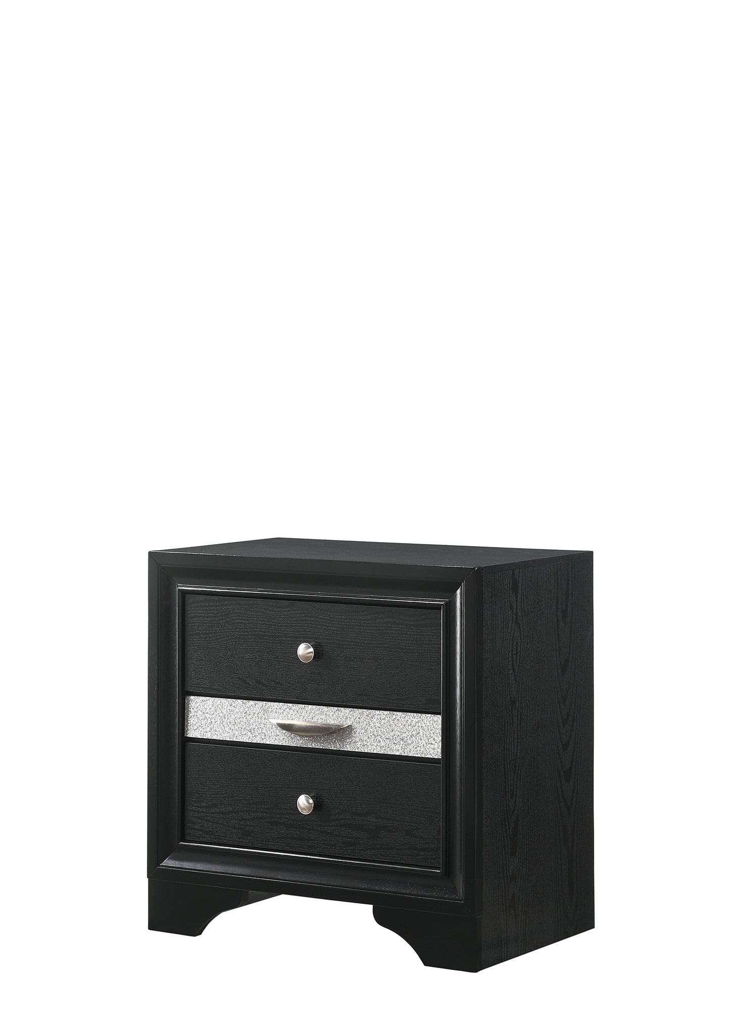 REGATA BEDROOM GROUP (BLACK/SILVER) (CM)