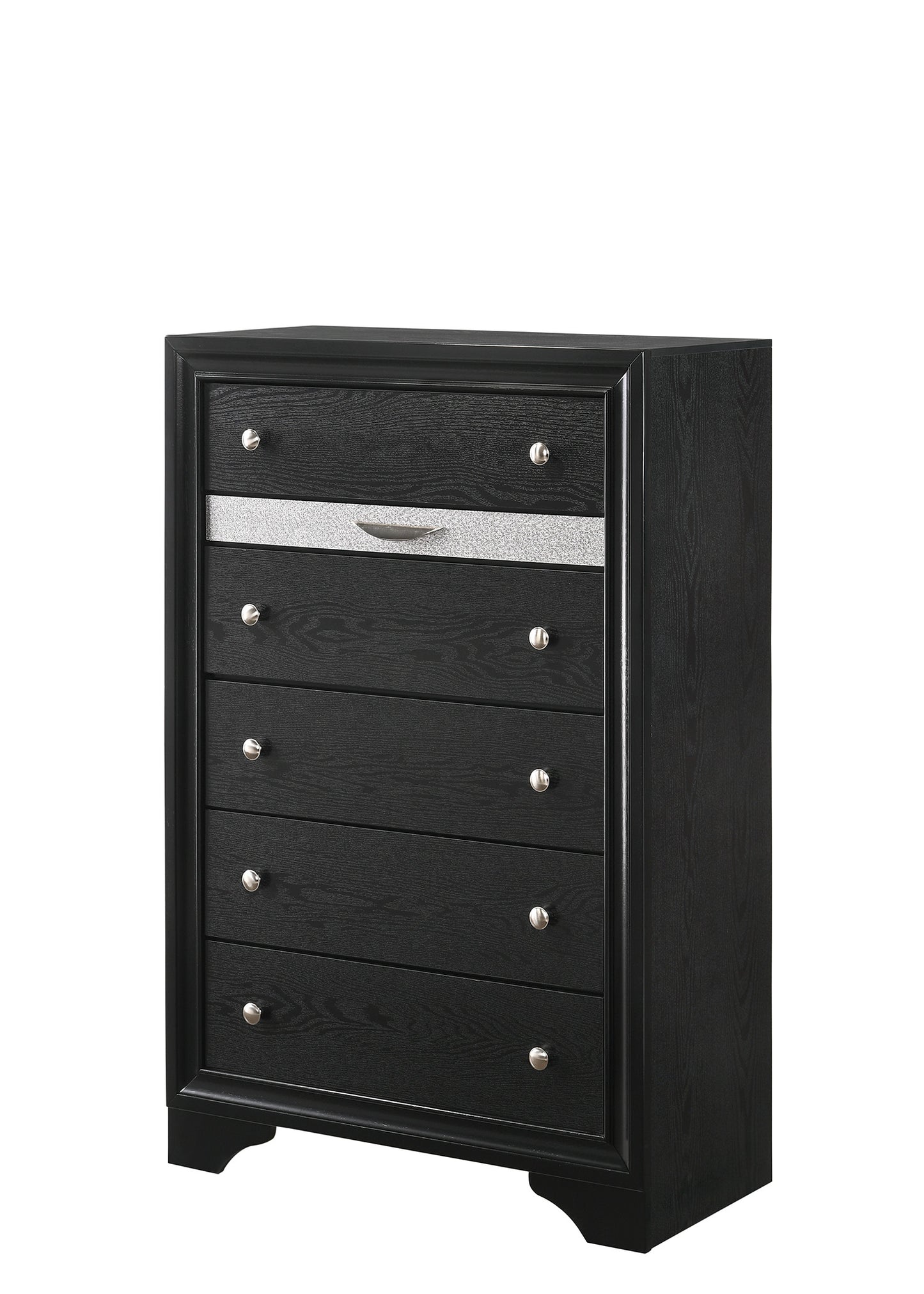 REGATA BEDROOM GROUP (BLACK/SILVER) (CM)