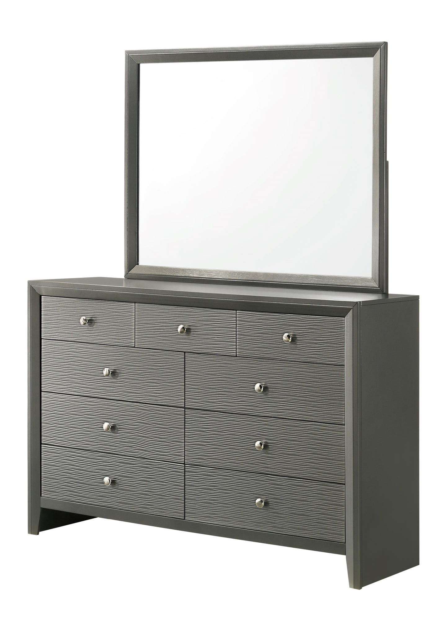 DENKER GUNMETAL BEDROOM GROUP (CM)