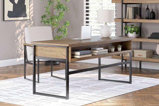 H632-44 - Office Desk (Light Brown) (HH)