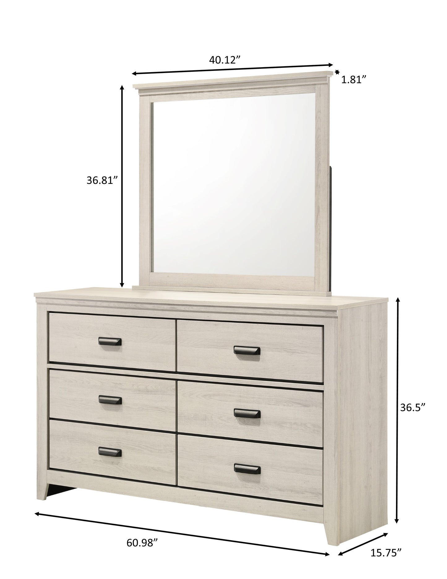 CARTER BEDROOM GROUP (WHITE) (CM)