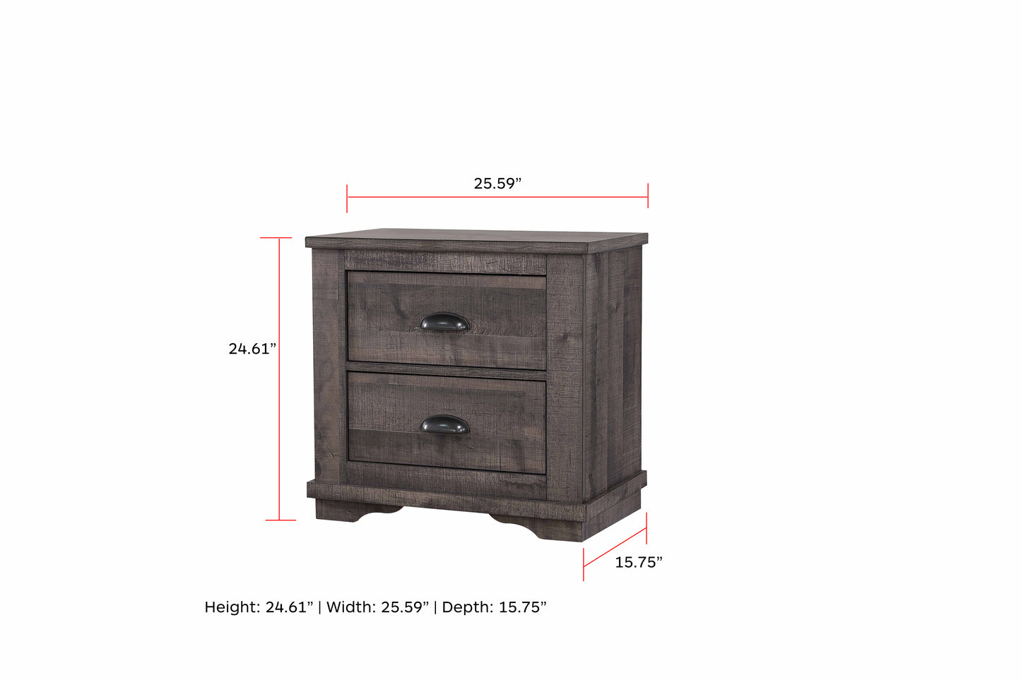 CORALEE BEDROOM GROUP (GREY) (CM)