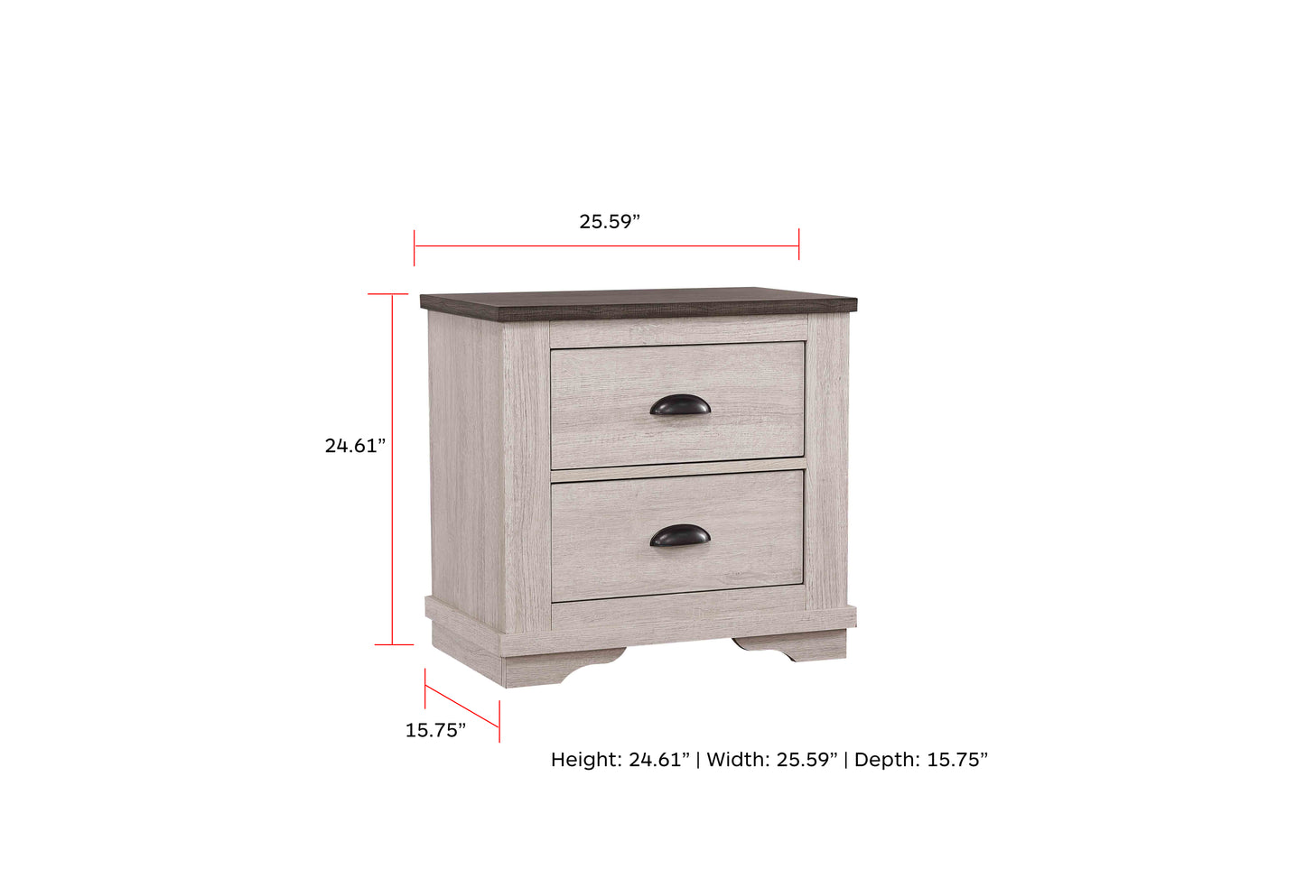 CORALEE BEDROOM GROUP (CHALK) (CM)