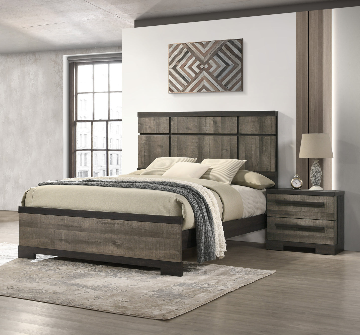 REMINGTON GRAY/EBONY BEDROOM GROUP