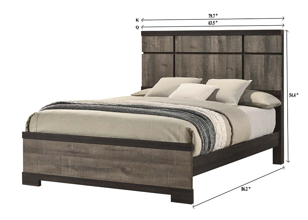 REMINGTON GRAY/EBONY BEDROOM GROUP