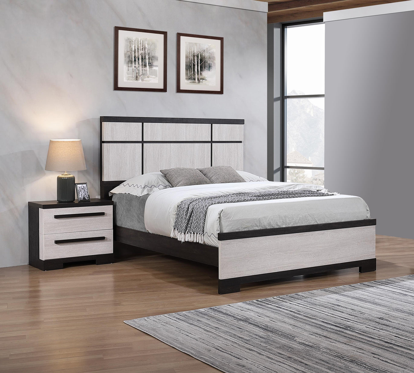 REMINGTON BEDROOM BLACK/WHITE