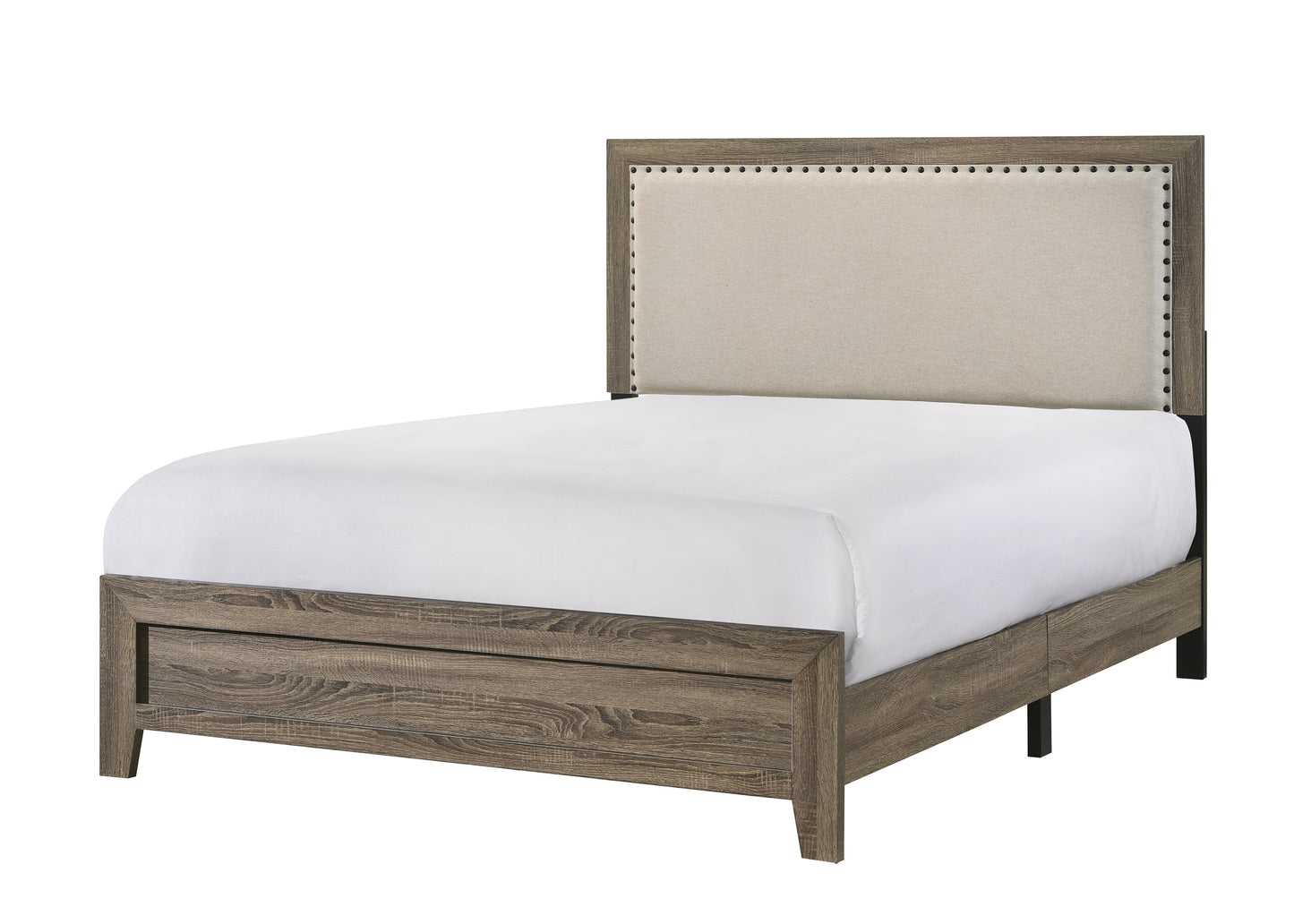 MILLIE UPHOLSTERED BED GROUP GREY (CM)