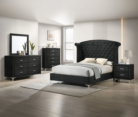 LUCINDA BEDROOM GROUP (BLACK) (CM)