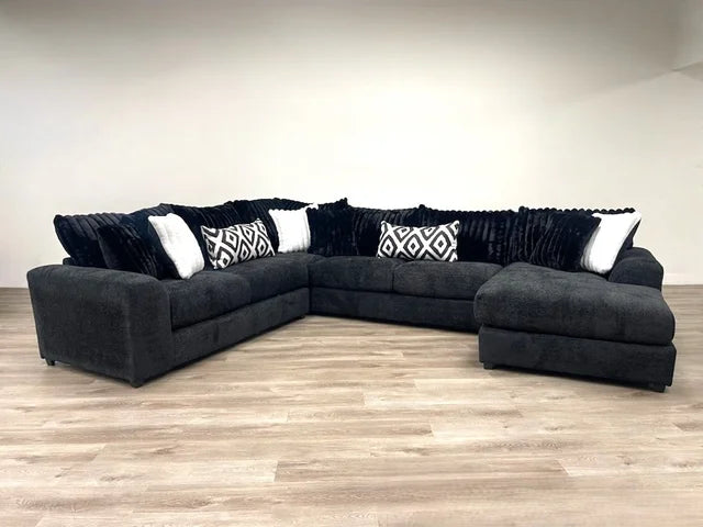 Black - Oversized Sectional